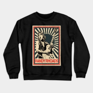 Vintage Poster Randy Rhoads 1977s Crewneck Sweatshirt